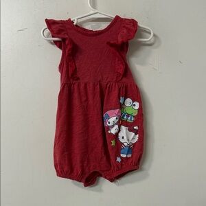 Hello Kitty Red Kids Romper